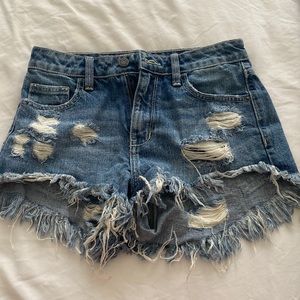 Great dark wash hidden Jean shorts